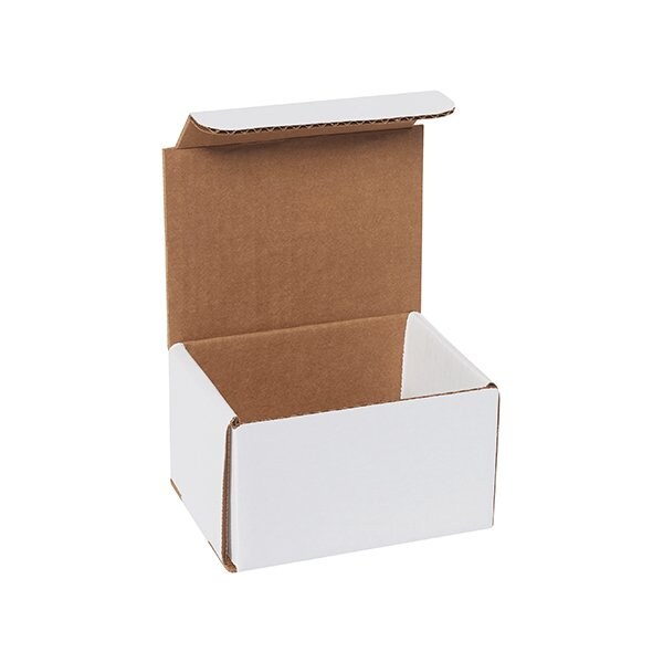 Bsc Preferred 5 x 4 x 3'' White Corrugated Mailers, 50PK BUY00026199 - main